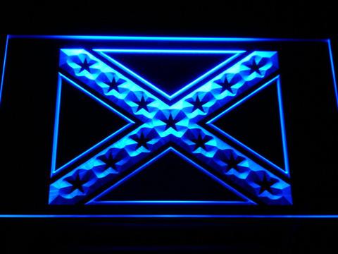 Rebel Confederate Flag LED Neon Sign